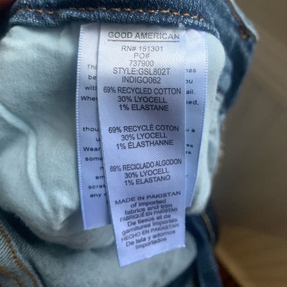 Good American Good Curve Straight Jeans Size 12 - Picture 5 of 5
